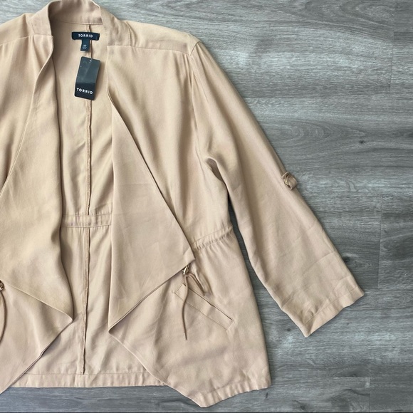New Torrid Tan Anorak Jacket Shacket 00/10 - Picture 4 of 15